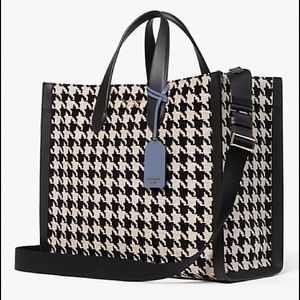 KATE SPADE • Manhattan Houndstooth Tote
